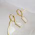 18k Gold Plated Sterling Silver Mother of the Pearl Hoop